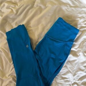Lululemon 23” Cobalt Blue Athletic Leggings